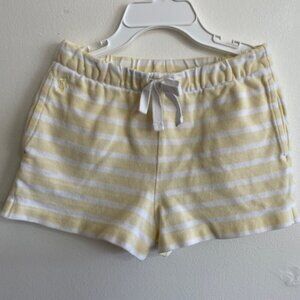 POLO RALPH LAUREN White Yellow Striped Cotton Shorts Toddler 4
